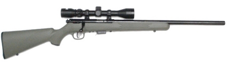 Savage 93R17 FVXP .17 HMR Bolt-Action Rifle OD Green with Scope