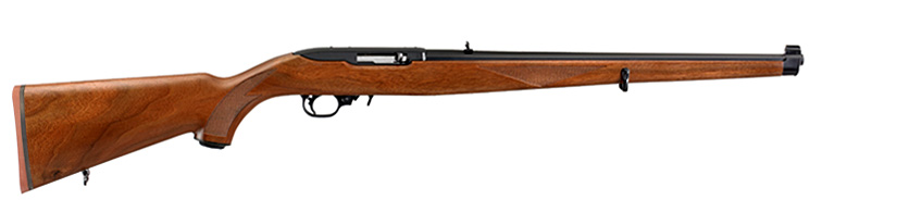 Ruger 10/22 International .22LR 18.5 Blue, Walnut Mannlicher Stock 10+1