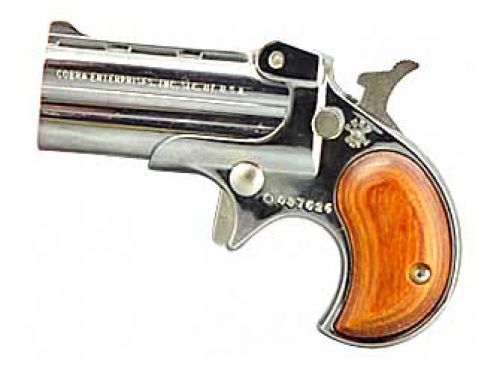 Cobra Firearms Chrome/Rosewood 22 Magnum / 22 WMR Derringer