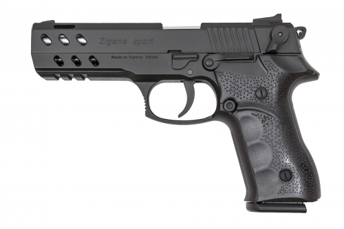 TISAS ZIGANA SPORT 9MM 5 BLACK 15+1 W/ 2 Mags