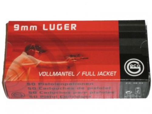 Geco 9MM 115gr. FMJ, 50 rds