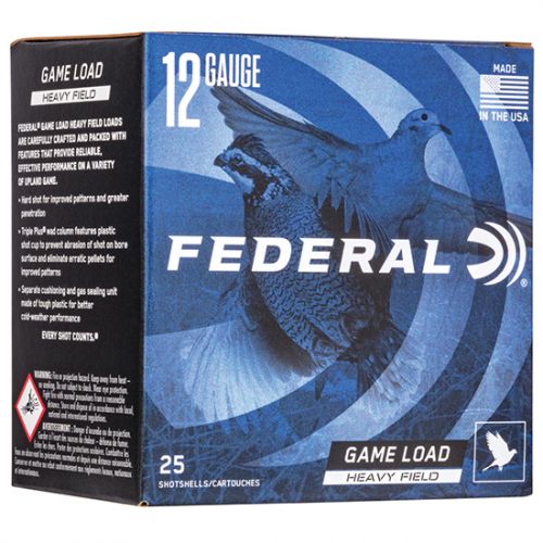 Federal Heavy Field 12 Ga. 2 3/4 1 1/8 oz, #7 1/2 Lead Round