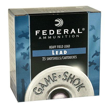 Federal Heavy Field 12 Ga. 2 3/4 1 1/4 oz, #4 Lead Round