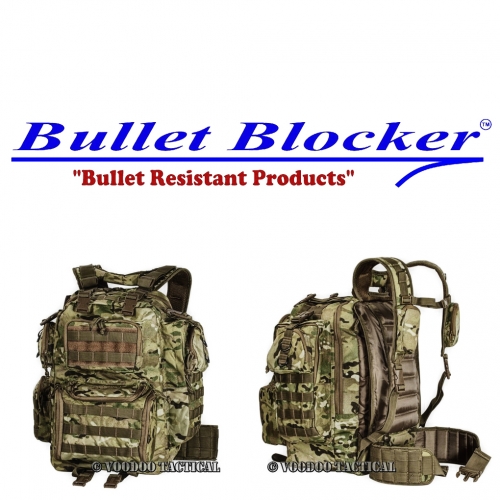 BulletBlocker NIJ IIIA Bulletproof Matrix Backpack BLACK