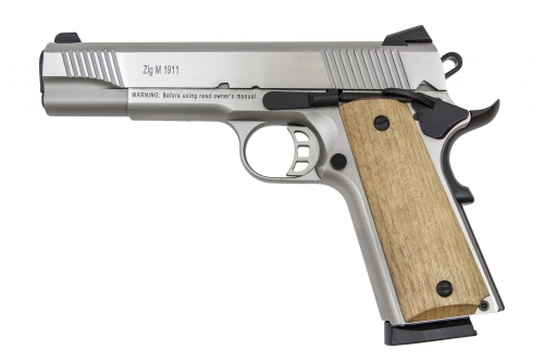 Tisas 1911-A2 45 ACP 5 Stainless Walnut Grips