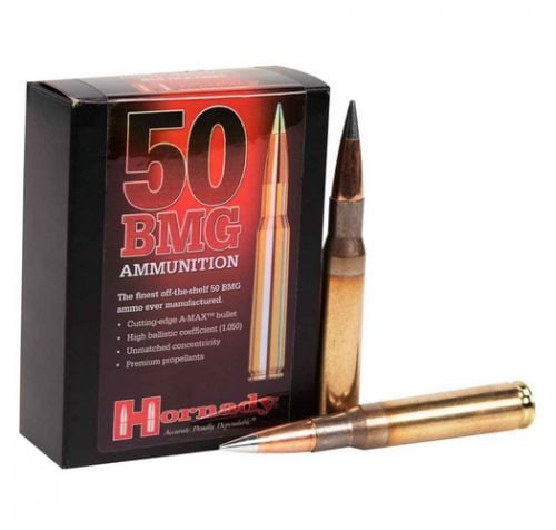 Hornady Match A-Max 50 BMG Ammo 750 gr 10 Round Box