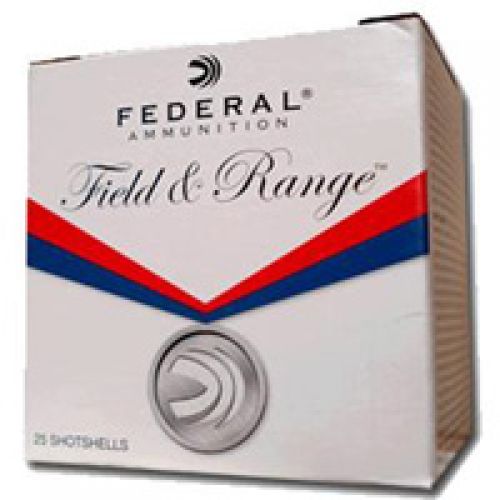 Federal Field & Range Shotshells FR12NBS8, 12 Gauge, 2-3/4 in, 1-1/8 oz, 1200 fps, #8 Shot, 25 Rd/bx
