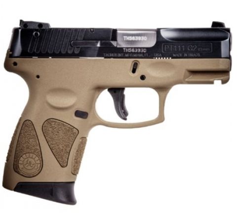 Taurus PT111 PRO G2 9MM BL/FDE 12+1 3.2in