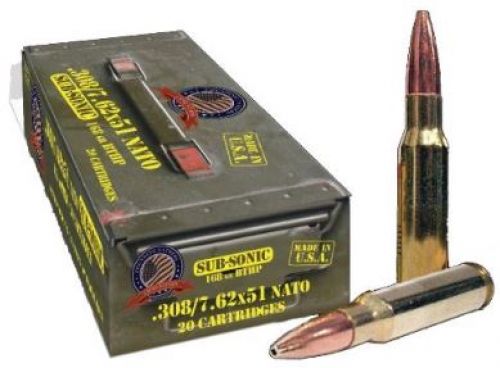 308 WIN SUB SONIC AMMO 20CT