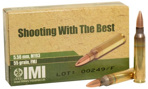 IMI M193 5.56x45 NATO 55 Grain FMJ 20 Round