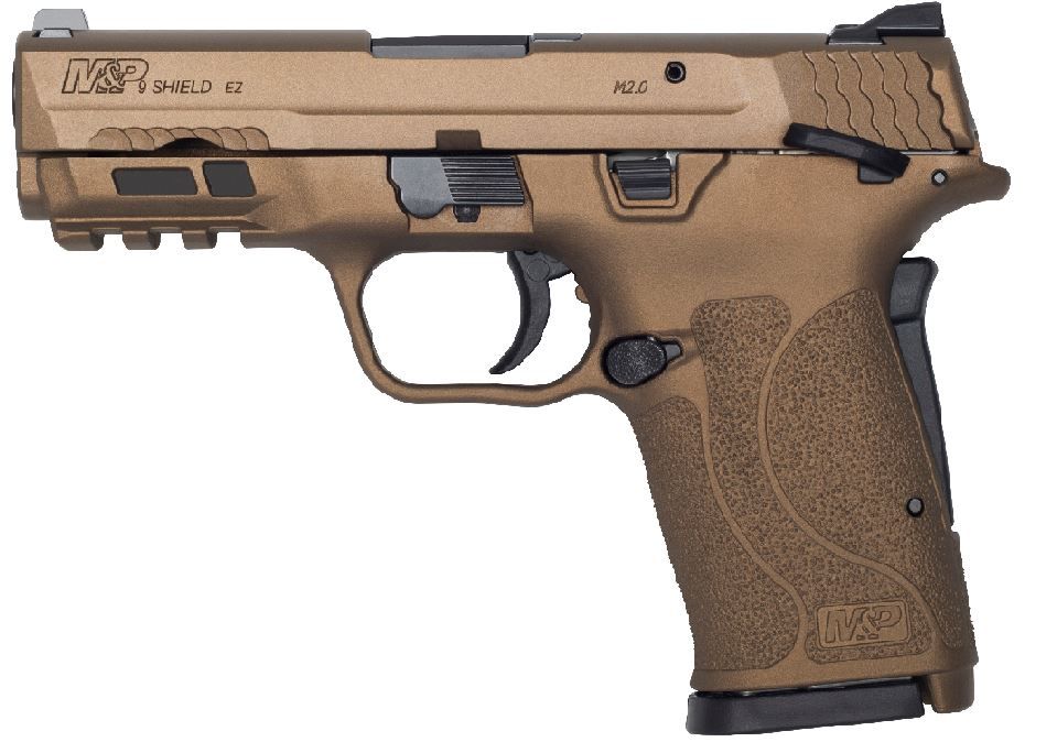 Smith Wesson MP 2.0 9mm EZ Shield Burnt Bronze 8+1 Thumb Safety