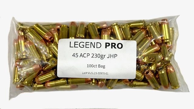 ネットオフ 送料得店  Legend .45ACP 230gr Hybrid Hollow Point 100 Rounds ニット/セーター