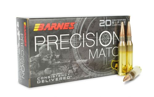 Barnes Precision Match Open Tip Match Boat Tail Hollow Point 260 Remington Ammo 20 Round Box