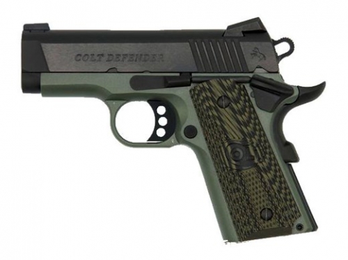 COLT DEFENDER 45 ACP FOILAGE GREENBLUED SLIDE O7800XEFG | 7+1