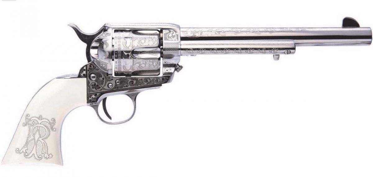 Cimarron Teddy Roosevelt Engraved Frontier 45 Long Colt