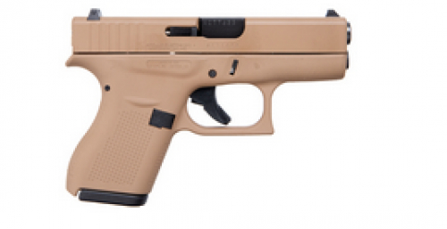 Glock G42 Apollo Custom Davidson Dark Earth 380 ACP Pistol 