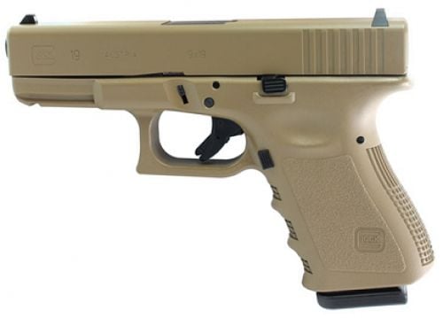 Glock G19 Gen3 9mm Semi Auto Pistol PI1950203FDE | 15 Rounds, 4