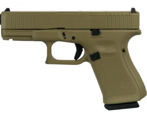 Glock G19 Gen5 9mm MOS w/Front Serrations 15rd-FDE