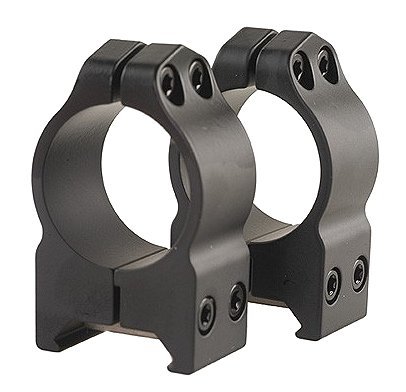 Warne Maxima Vertical Ring Set Fixed Maxima/Weaver/Picatinny Extra High 1 Tube Matte Black Steel