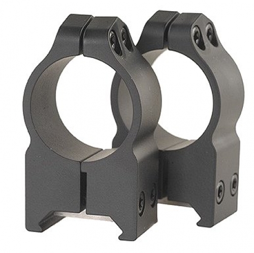 Warne Maxima Vertical Ring Set Fixed For Rifle Picatinny/Weaver High 1 Tube Matte Black Steel