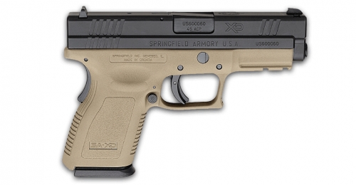 Springfield Armory XD9647SP06 XD Compact 45 ACP 4 10+1 Poly Grip Blk/DE