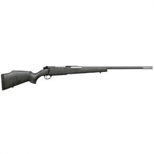 Weatherby Mark V Accumark RC Bolt 257 Weatherby Mag 26 3+1 Gray w/Black Webbing Fixed Monte Carlo Synthetic Stock B