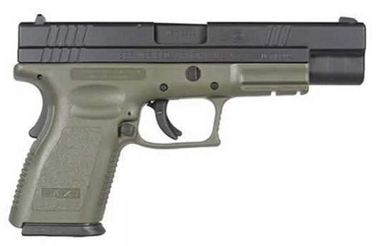 Springfield Armory XD Compact 45 ACP 5 10+1 Poly Grip OD/Black