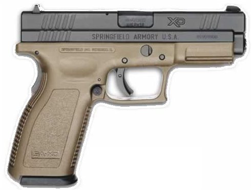 Springfield Armory XD Service 9mm 4 16+1 Syn Grip Black/Dark Earth