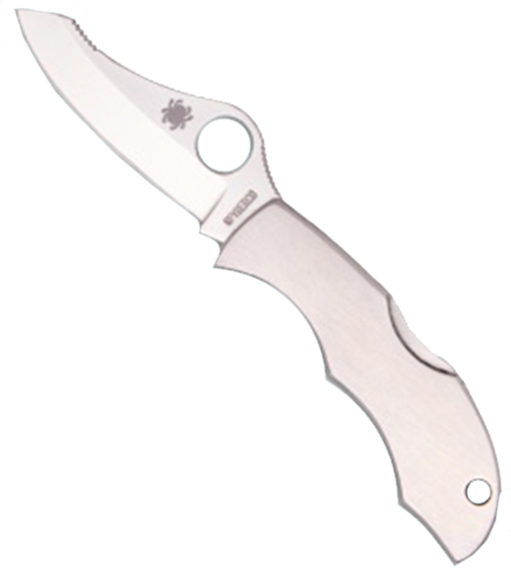 Spyderco Jester Stainless 2.5OAL Plain Edge AUS-6 Blad