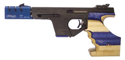 Walther Arms 5 Round Target .22 LR w/4 1/2 Barrel & Blue