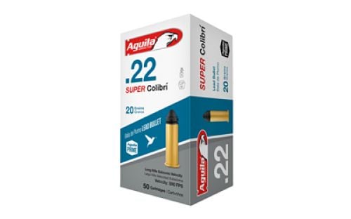 AGUILA SUPER COLIBRI  .22 LR  20GR SUBSONIC  50RD BOX