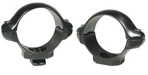 Millett Medium Turn-In Ring Mounts w/Matte Black Finish