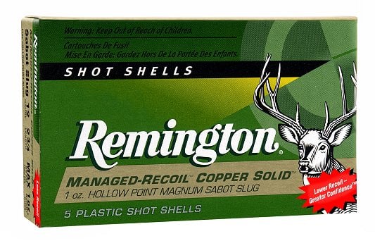 Remington 12 Ga. 2 3/4 1oz Managed Recoil Copper Sabot Slug