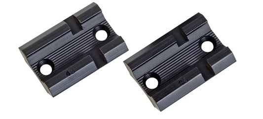 Weaver Matte Black Top Base Pair For Browning Bar Auto