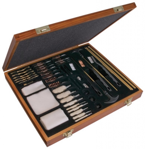 Outers 62 Piece Universal Wood Gun Cleaning Box
