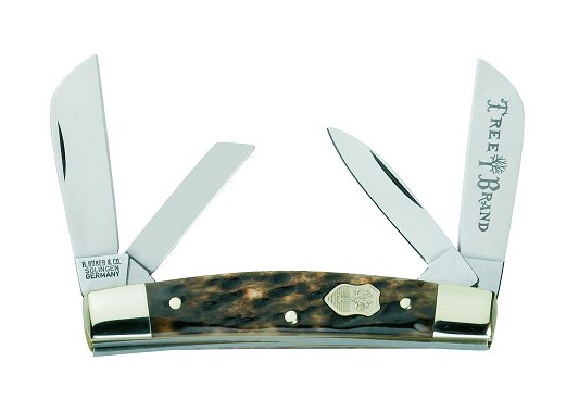 Boker Congress Appaloosa Folder Knife w/4 Blades & Bone Hand