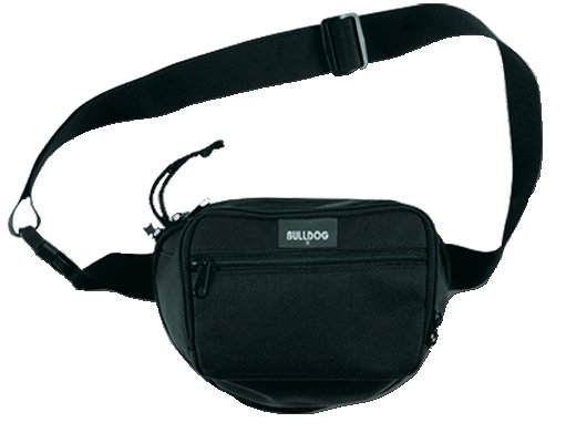 Bulldog Cases Black Nylon Large Fanny Pack