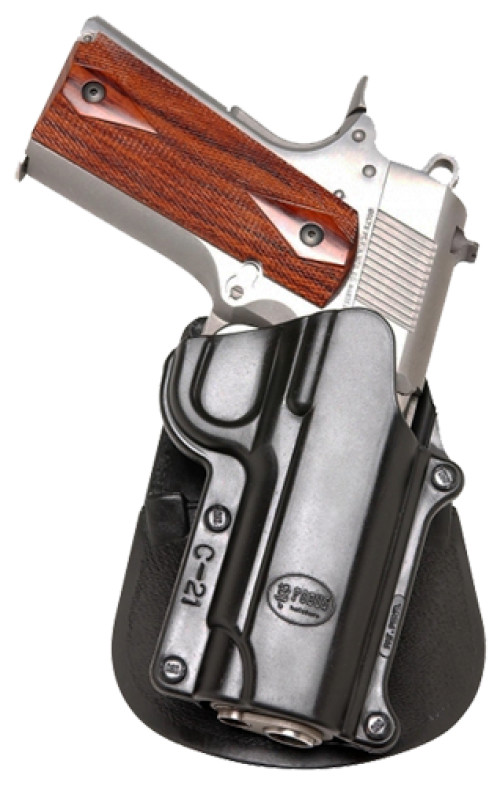 Fobus Standard Belt Roto Paddle Colt 45 Govt Commander/Officer/1911-Style Plastic Black