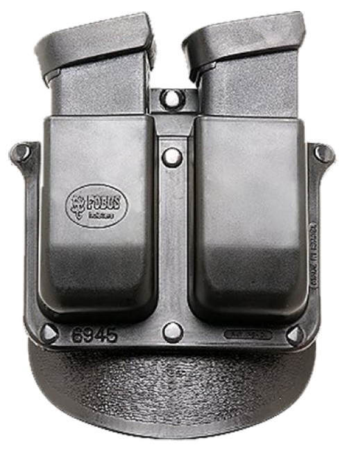 Fobus 6945GNDP Double Mag Pouch Double Black Polymer Paddle Compatible w/ For Glock