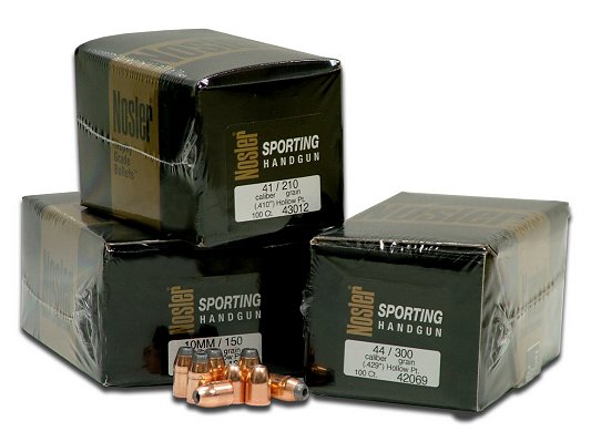 Nosler Jacketed Hollow Point Handgun Bullet 44 Cal 200 Grain