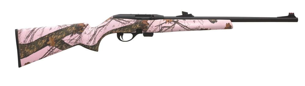 Remington 597 .22 LR w/20 Barrel & Mossy Oak Pink Camo Stock