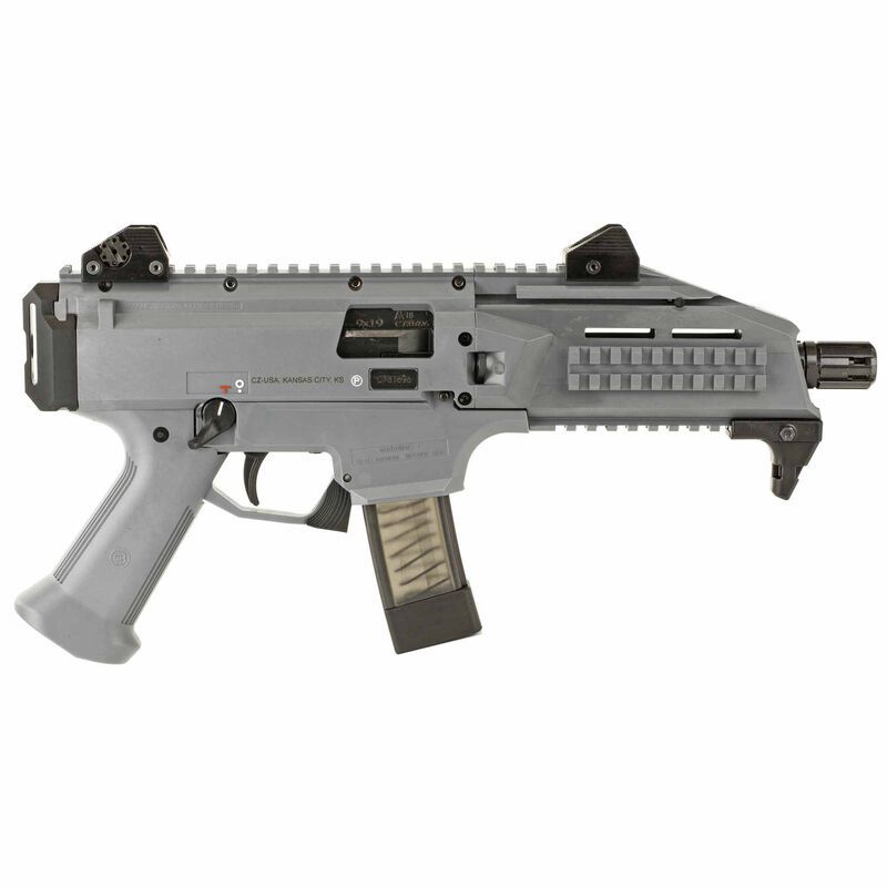 CZ Scorpion EVO 3 Gray 9mm Pistol 91356 | 20+1 Rounds, 7.72
