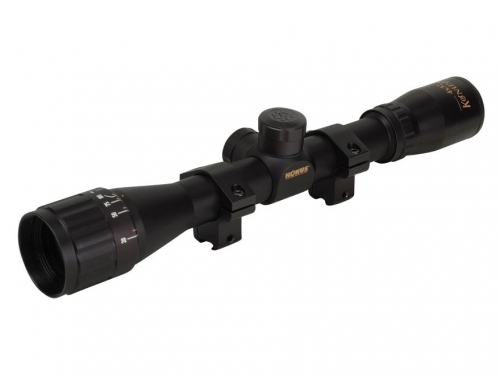 Konus Riflescope w/Engraved 30/30 Reticle/Adjustable Objective & Black Finish