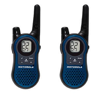 Motorola Blue 2-Way Rechargeable Radios w/14 Mile Range