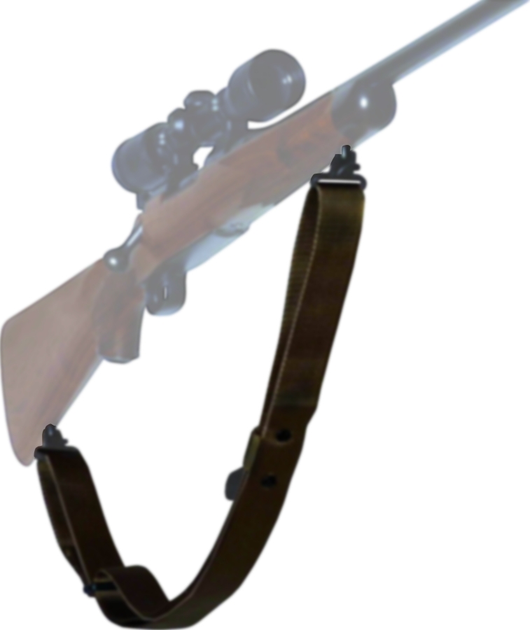 Outdoor Connection 1 Black Super Sling w/Swivels