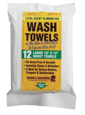 Hunters Specialties 01197 Scent-A-Way Wash Towels