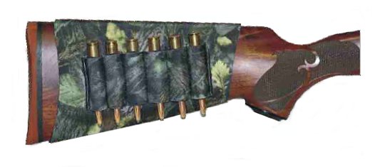 Outdoor Connection 6 Round Camo Buttstock Cartridge Carrier