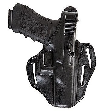 Bianchi Right Hand Black Leather Belt Holster For S&W J Fram