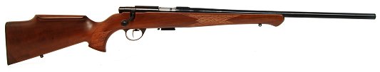 Anschutz 4 + 1 .17 HMR w/21 Blued Barrel/Monte Carlo Walnut