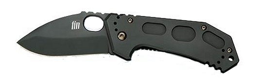 Kabar Fin Drop Point Folder Knife w/Plain Edge